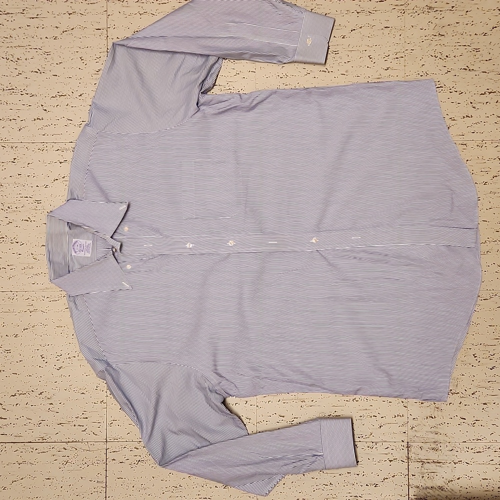 Brooks Brothers Supima Cotton Striped Long Sleeve Buttpn Down Casual Dress Shirt